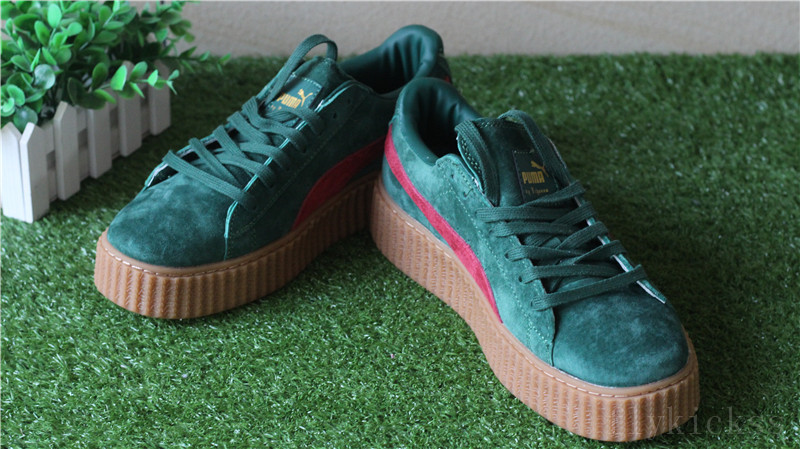 Rihanna Puma Suede Creeper Green